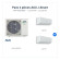Pack AUX AM4-H36/4DR3 + 1 x 2,64 kW + 3 x 3,52 kW | Planète Air