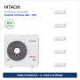 Pack Climatisation Penta-split HITACHI airHome 400 5 pièces - RAM-G110N5HCE + 5 x RAK-DJ18RHAE