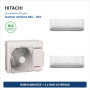 Pack Climatisation Bi-split HITACHI airHome 600 2 pièces - RAM-G43N2HCE + 2 x RAK-VJ18RHAE