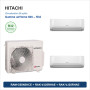Pack Climatisation Bi-split HITACHI airHome 600 2 pièces - RAM-G55N2HCE + 1 x RAK-VJ25RHAE + 1 x RAK-VJ35RHAE
