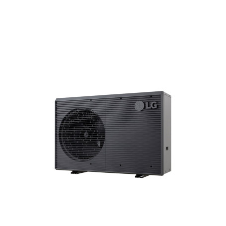 Pompe à chaleur air-eau LG Therma V 9 kW - Monobloc réversible R32, 65 °C, monophasé, finition noire (HM091MRS.UA40)