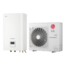 Pompe à chaleur air-eau LG Therma V 7 kW - Bi-bloc R32, 65 °C (HN091MR.NK5 / HU071MR.U44)