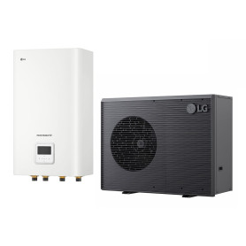 Pompe à chaleur air-eau LG Therma V R290 7 kW - Monobloc R290, 75 °C (HN1616HC.NK0 / HM071HF.UB40)