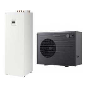 Pompe à chaleur air-eau LG Therma V R290 9 kW - Tout-en-un R290, 75 °C (HN1616HY.NK0 / HM091HF.UB40)