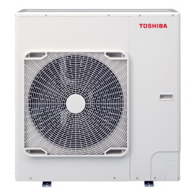 Pompe à chaleur air-eau TOSHIBA Estia 8 kW - Tout-en-un R32, 65 °C, ballon 210 L, triphasé (HWT-1101F21ST9W-E / HWT-801HW-E)