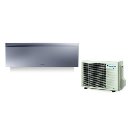 Climatiseur Mural Réversible DAIKIN Emura 2,0 kW Argent - Mono-split R32 Wi-Fi (FTXJ20AS / RXJ20A)