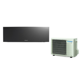 Climatiseur Mural Réversible DAIKIN Emura 2,0 kW Noir mat - Mono-split R32 Wi-Fi (FTXJ20AB / RXJ20A)