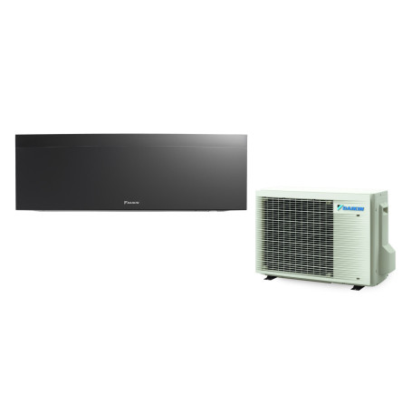 Climatiseur Mural Réversible DAIKIN Emura 4,2 kW Noir mat - Mono-split R32 Wi-Fi (FTXJ42AB / RXJ42A)