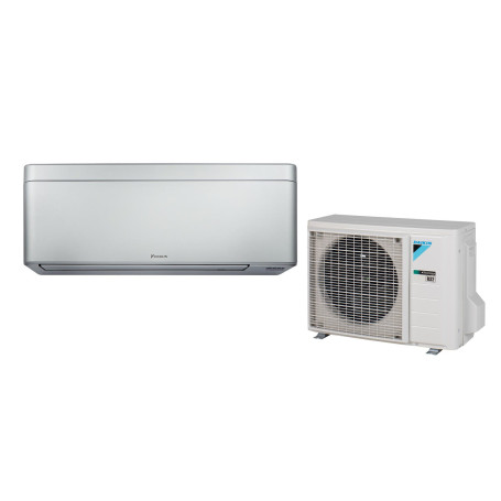 Climatiseur Mural Réversible DAIKIN Stylish 2,0 kW Argent - Mono-split R32 Wi-Fi (FTXA20CS / RXA20A9)