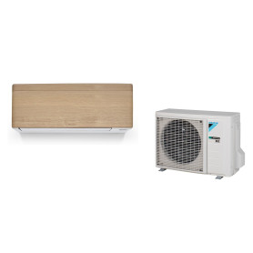 Climatiseur Mural Réversible DAIKIN Stylish 3,4 kW Effet Bois Clair - Mono-split R32 Wi-Fi (FTXA35DP / RXA35A8)