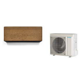 Climatiseur Mural Réversible DAIKIN Stylish 5,0 kW Effet Bois Foncé - Mono-split R32 Wi-Fi (FTXA50DY / RXA50B8)