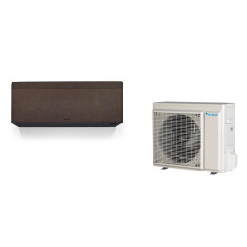 Climatiseur Mural Réversible DAIKIN Stylish 5,0 kW Effet Cuir Marron Foncé - Mono-split R32 Wi-Fi (FTXA50DL / RXA50B8)