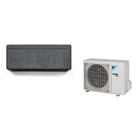 Climatiseur Mural Réversible DAIKIN Stylish 2,5 kW Effet Tissu Gris - Mono-split R32 Wi-Fi (FTXA25DG / RXA25A8)