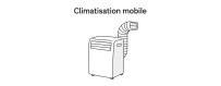 Climatiseur mobile, Climatisation mobile à poser.
