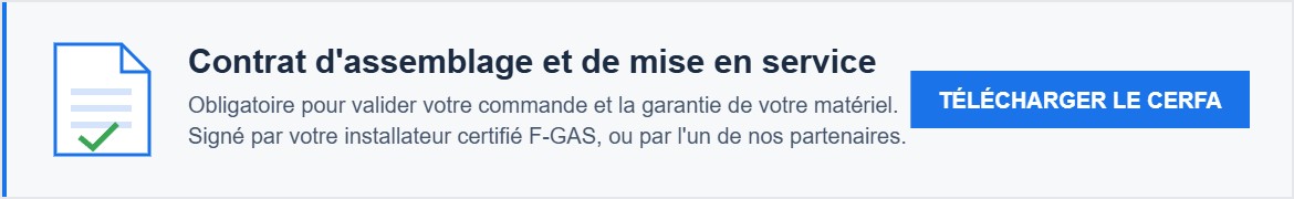 Contrat d'assemblage et de mise en service obligatoire – télécharger le CERFA