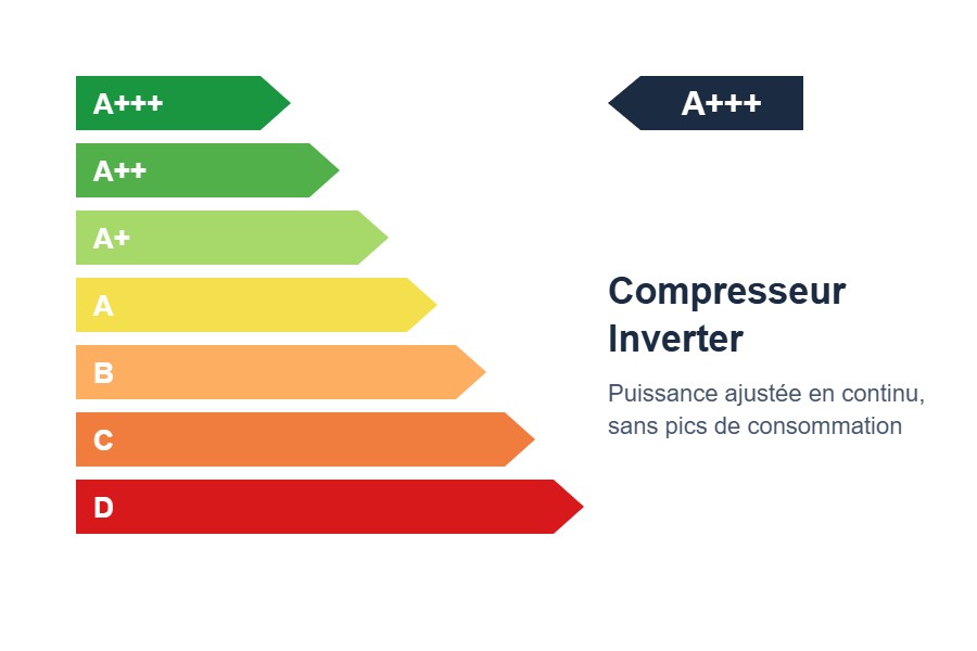 Classe énergétique du Gree Airy 7,1 kW