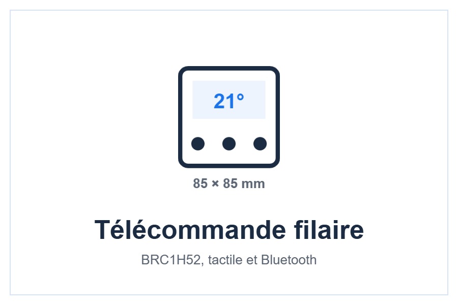 Télécommande filaire Daikin BRC1H52