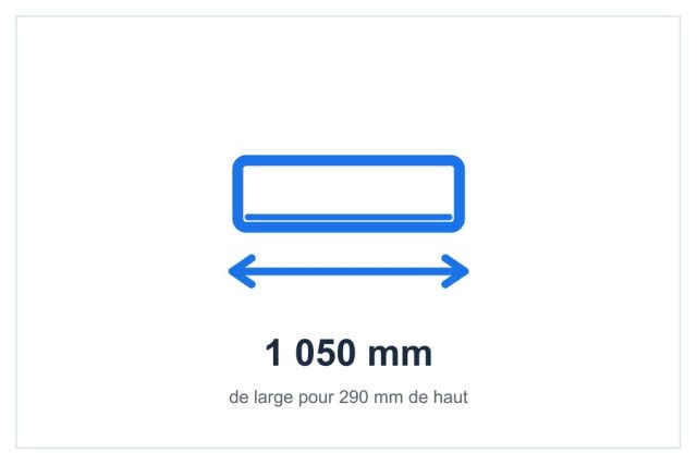 Largeur de 1 050 mm du Daikin FAA71B