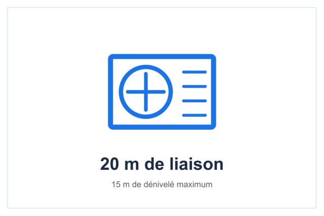 Liaison de 20 m maximum