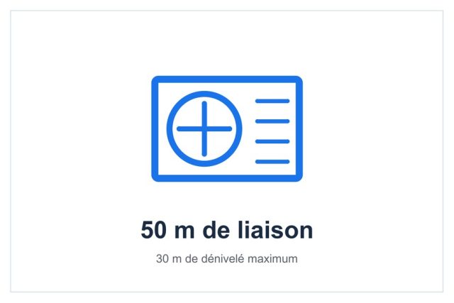 Liaison de 50 m maximum