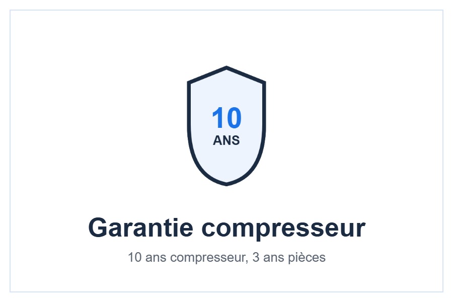Garantie 10 ans compresseur LG