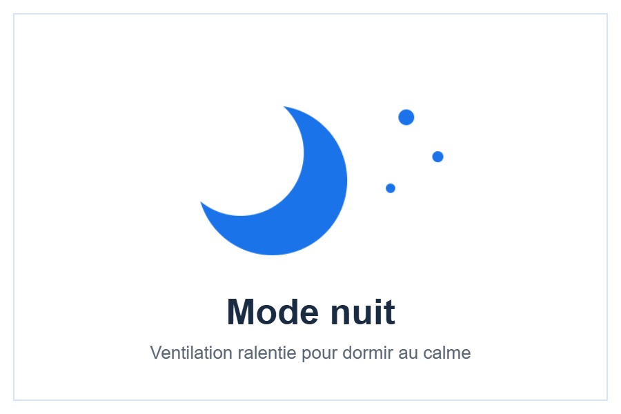 Mode nuit du climatiseur LG