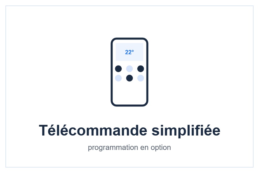 Télécommande infrarouge simplifiée