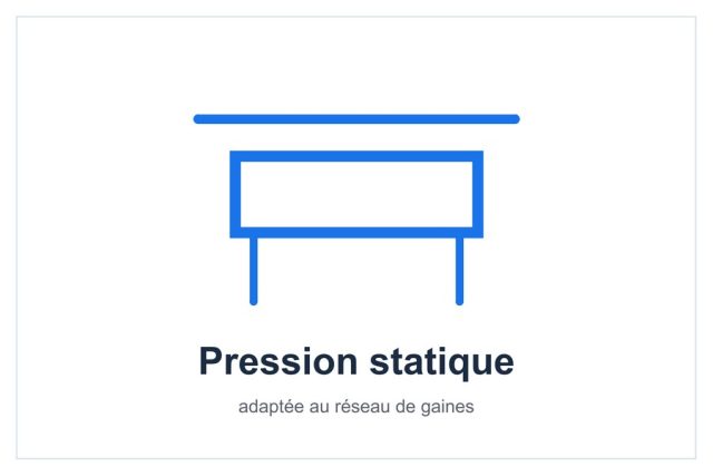 Pression statique réglable du gainable Panasonic