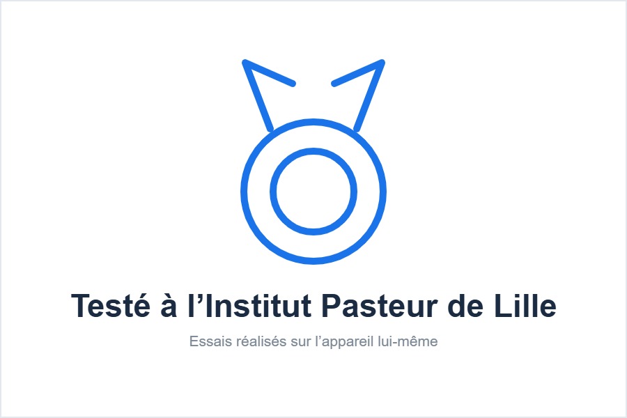 Tests Institut Pasteur de Lille du purificateur Daikin MC30Y
