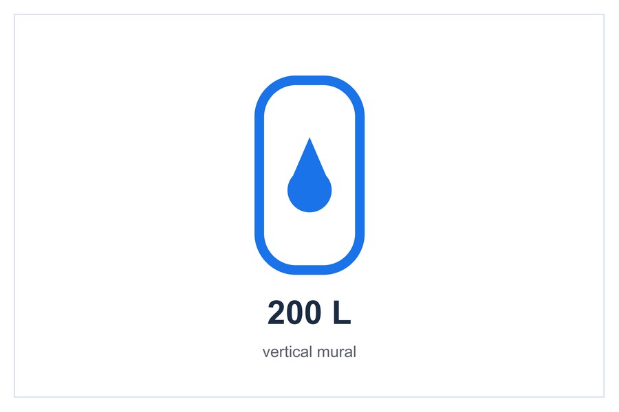 200 L vertical mural