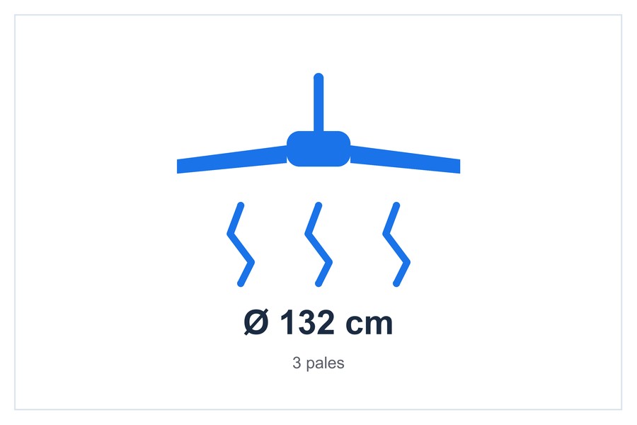 Ø 132 cm 3 pales