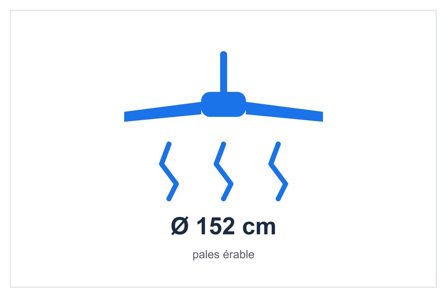 Ø 152 cm pales érable