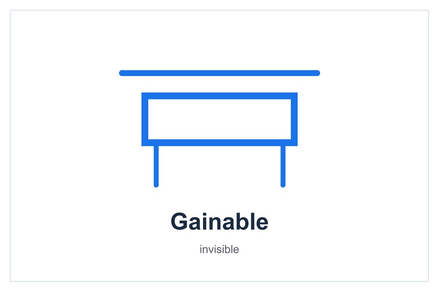 Gainable invisible