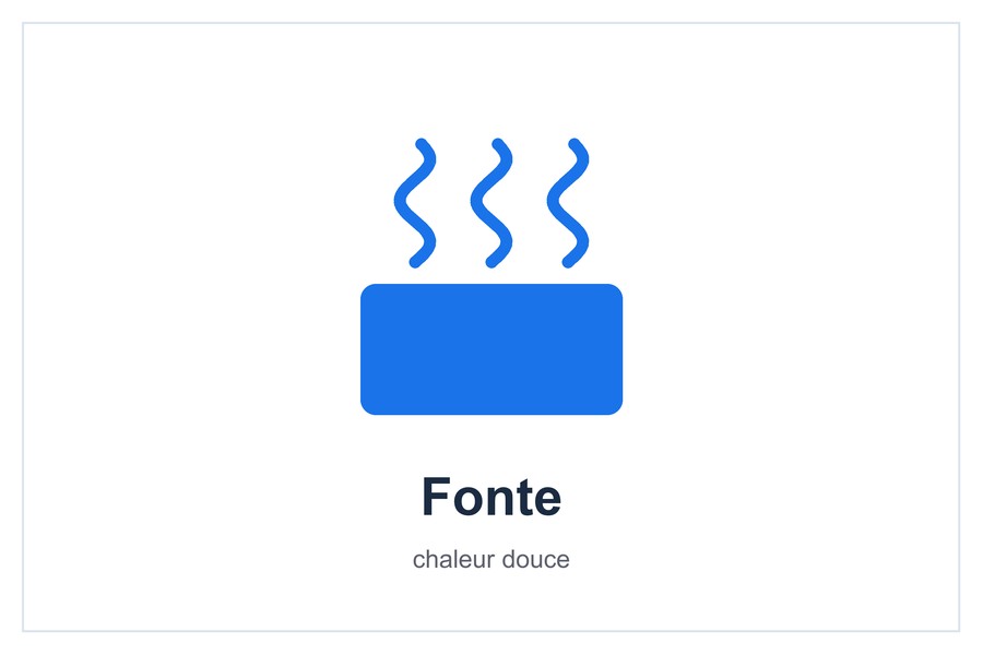 Fonte chaleur douce