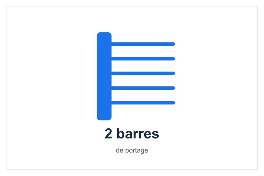 2 barres de portage