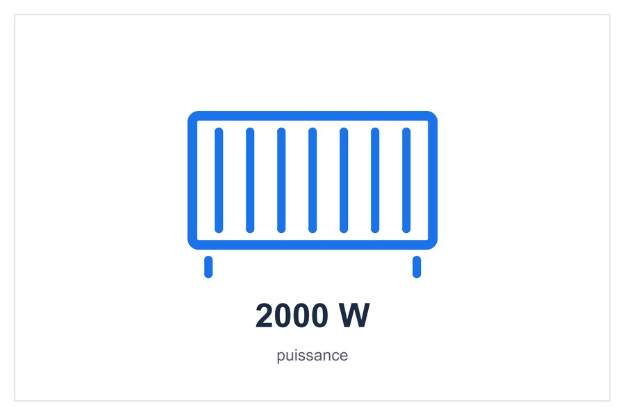 2000 W puissance