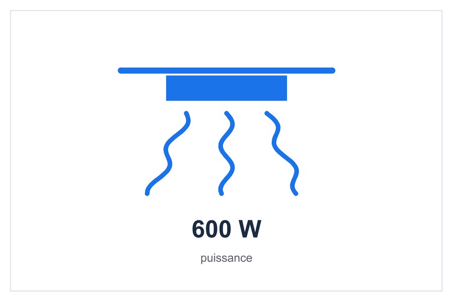 600 W puissance