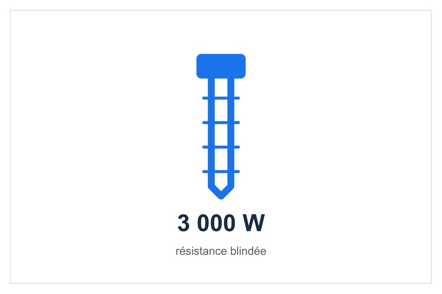 3 000 W résistance blindée