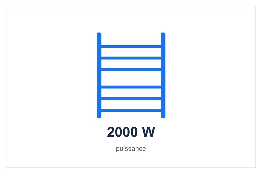 2000 W puissance