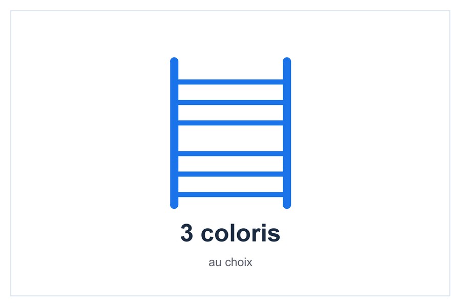 3 coloris au choix