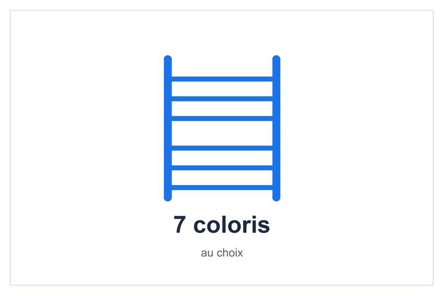 7 coloris au choix