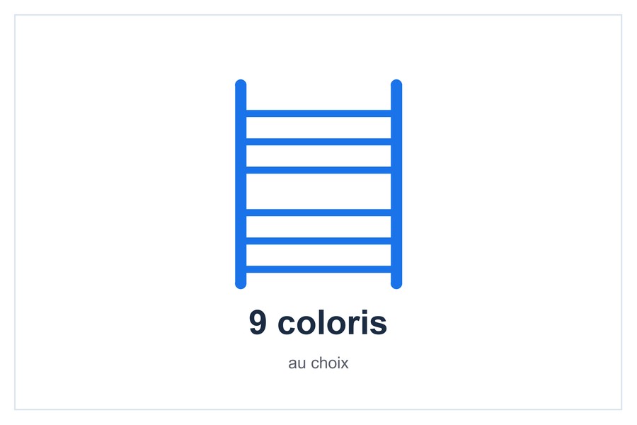 9 coloris au choix