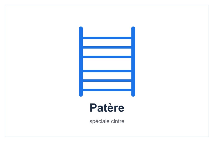 Patère spéciale cintre