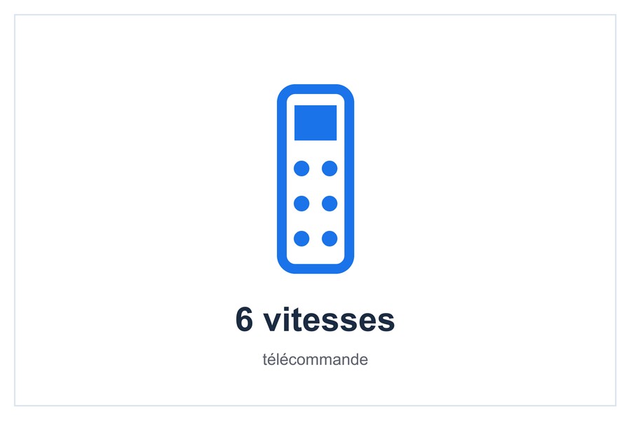 6 vitesses télécommande