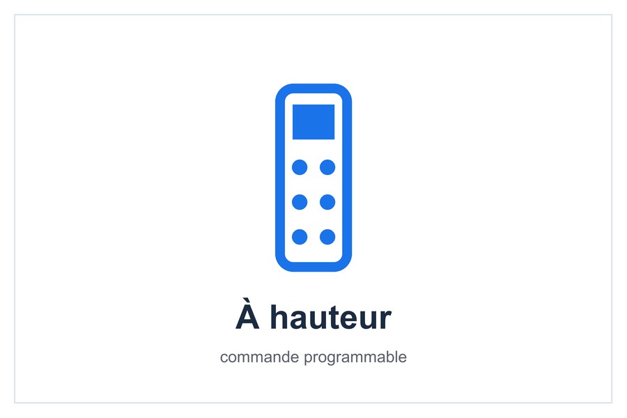 À hauteur commande programmable