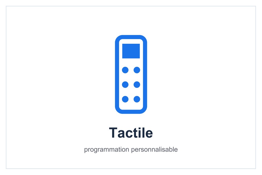 Tactile programmation personnalisable