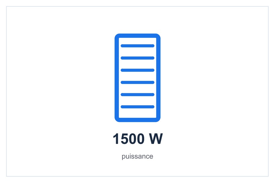 1500 W puissance
