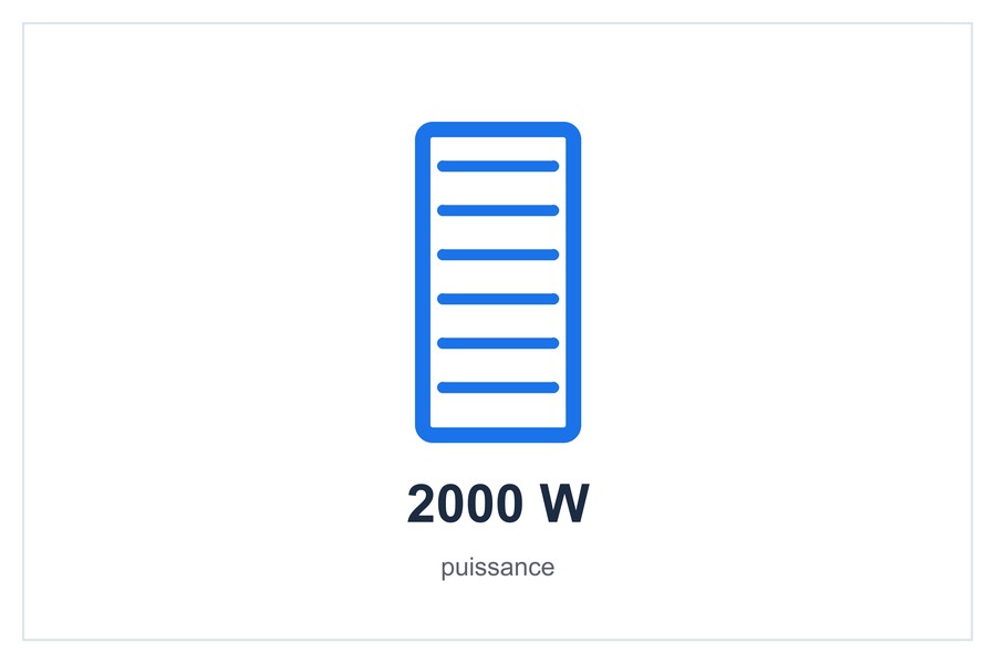 2000 W puissance