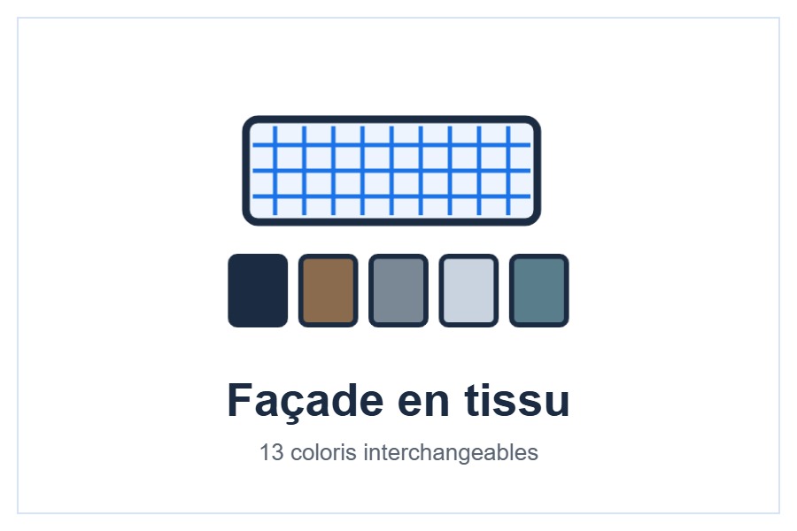 Façade textile du Toshiba Haori