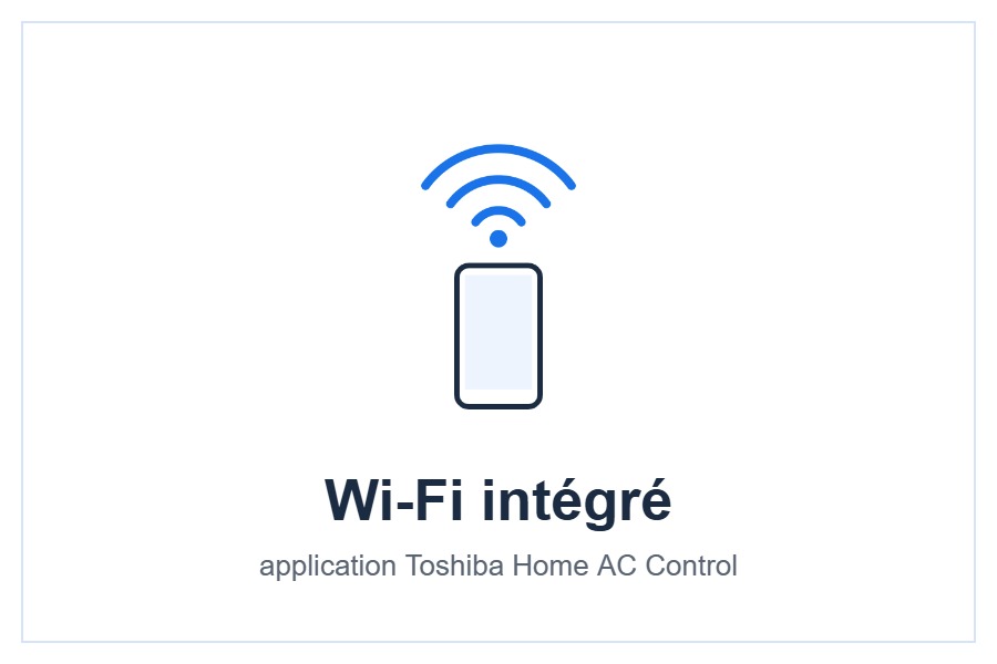 Wi-Fi intégré et application Toshiba